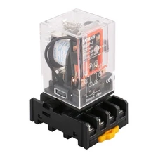 Baomain Power Relay MK2P-I DC 12V Coil DPDT 8 Pin with Plug-in Terminal... 