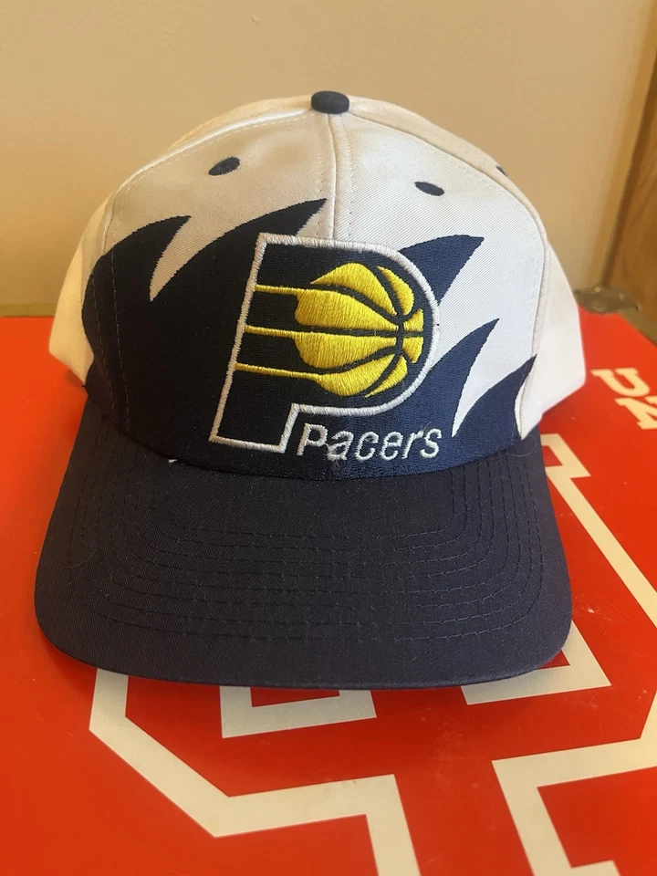 Gorra gorra vintage años 90 logotipo atlética Indiana Pacers diente de tiburón Snapback era años 90 Foto 2 de 4