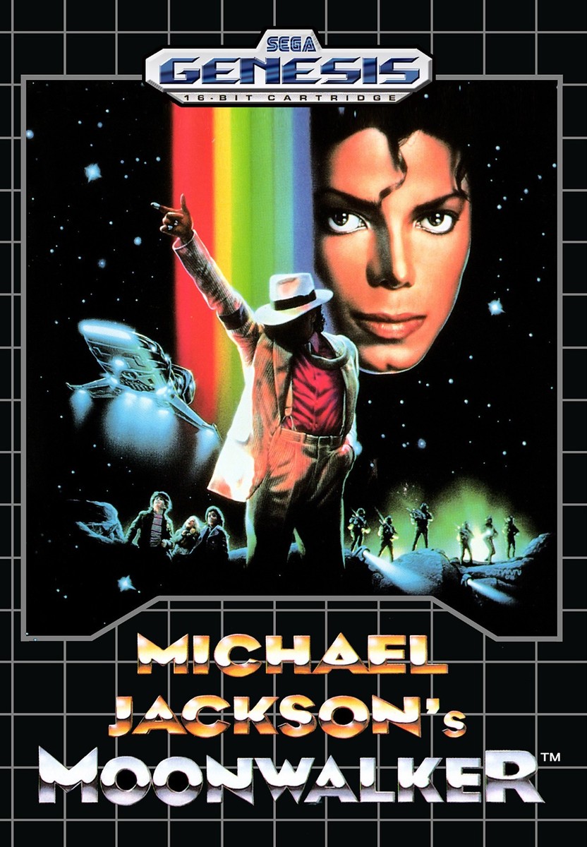⑩レア品！Michael Jackson MOONWALKER ポスター Michael Jackson Moonwalker Sega Vintage Style Reprint POSTER FREE
