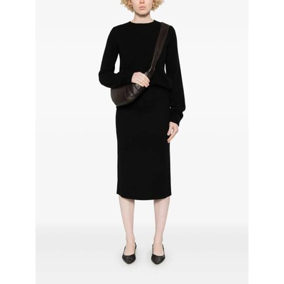 THE ROW Ikko 100% Cashmere Skirt in Black M
