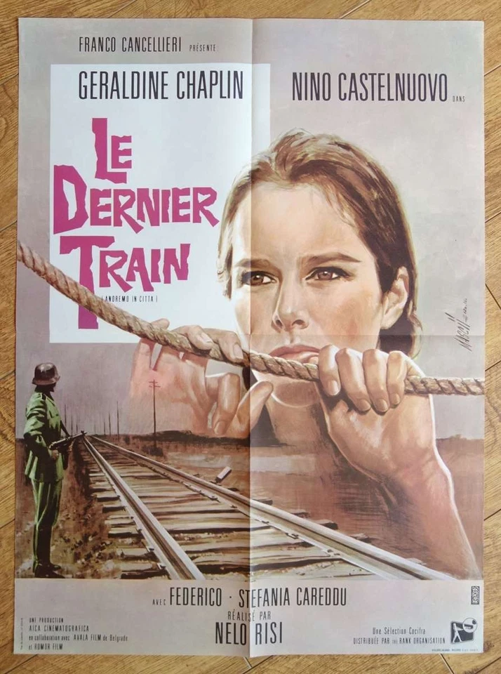 LE DERNIER TRAIN Geraldine Chaplin affiche cinema originale 80x60 cm '66 MASCII - Photo 1/1