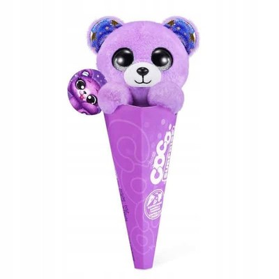 Zuru Coco Surprise Bär Plüschtier im Kegel mit Baby Coco, Markentier