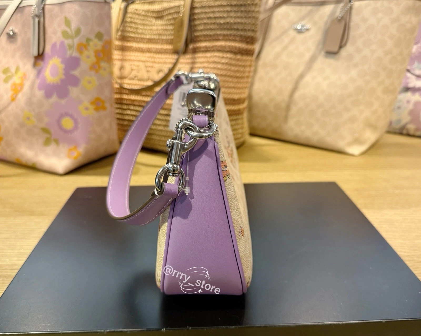 Borsa a tracolla Coach donna Teri in tela firmata stampa floreale CAL37