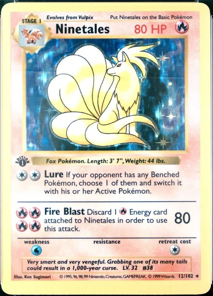 Las mejores ofertas en Ninetales 012/102 Base Set | eBay