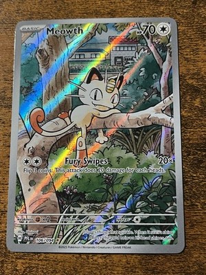 Meowth 106/094 Mega Evolutions Phantasmal Flames Holo Pokemon Card