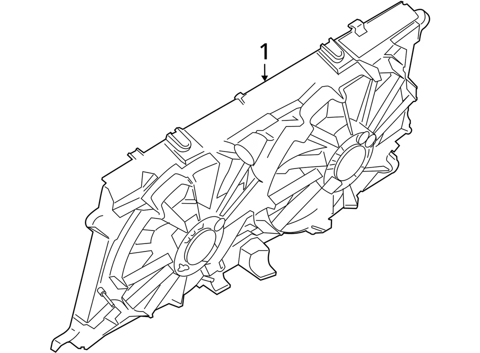 Radiator Fan Motor Standard Duty Cooling Fits 18-21 EXPEDITION 2036754 - Изображение 3 из 3