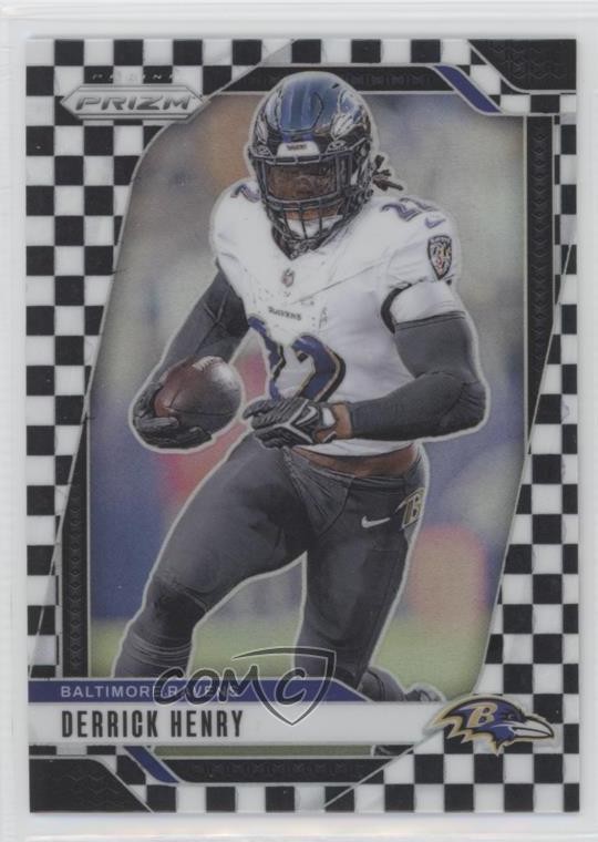 2024 Panini Prizm Black & White Checker Prizm Derrick Henry #20 0e52