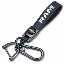 Genuine Leather Car Key Chain Compatible with Dodge RAM 1500 2500 Keychain Ke...