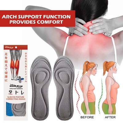 Posture Corrector Insoles for Joint Pain Relief, Arch Support & Posture