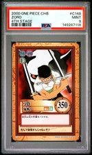 2000 ONE PIECE CARDDASS HYPER BATTLE 4TH STAGE C148 ZORO PSA 9