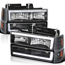 Headlights Set For 1994-1998 Gmc C10 Sierra Suburban Yukon