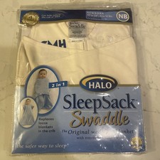 Halo Swaddle sleep sack, Cream Fleece, New Born 6 - 12lbs read