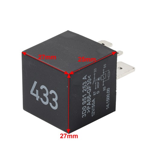 12V #433 Starter Relay For Volkswagen Golf Jetta Passat For Audi A3 3D0951253A - Picture 11 of 11