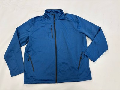 The North End Fleece Jacket Trace Print Blue Size XXL Mens 