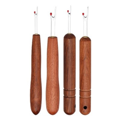 Pack of 4 Handheld Thread Pickers Comfortable Grip Handle Craft