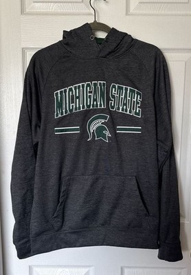 Colosseum Michigan State Spartans Charcoal Heather Pullover Hoodie men s mediu