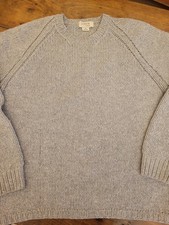Vintage J CREW Heavy Chunky Hand-Knit Men s Wool Sweater XL 90s Y2K.