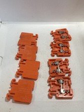 ALLEN BRADLEY 1492-H TERMINAL BLOCK ORANGE LOT OF 8 