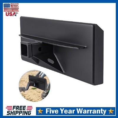 Heavy Duty Skid Steer Quick Attach 2'' Receiver Hitch Mount Plate, 1/4 in Thick