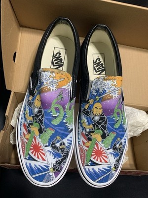 VANS  Off The Wall Custom  OKAMURA  SLIP-ON  Mens SIZE 10 Never Worn