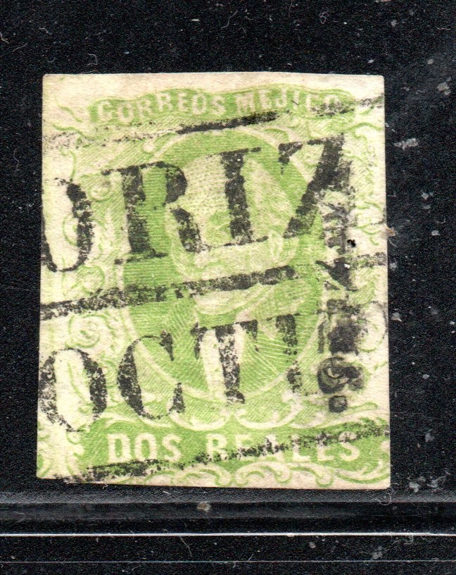 MEXICO, stamp classic MIGUEL HIDALGO, DOS REALES, FIRMADO   #SU-032
