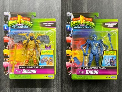 2026 Power Rangers Re-Ignition GOLDAR & BABOO Figure *Lot Of 2* Brand New