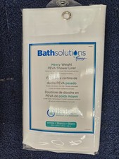  QTY3 Bath Solutions By Kenney KN61450 72 in X 70 in White Shower Curtain Liner