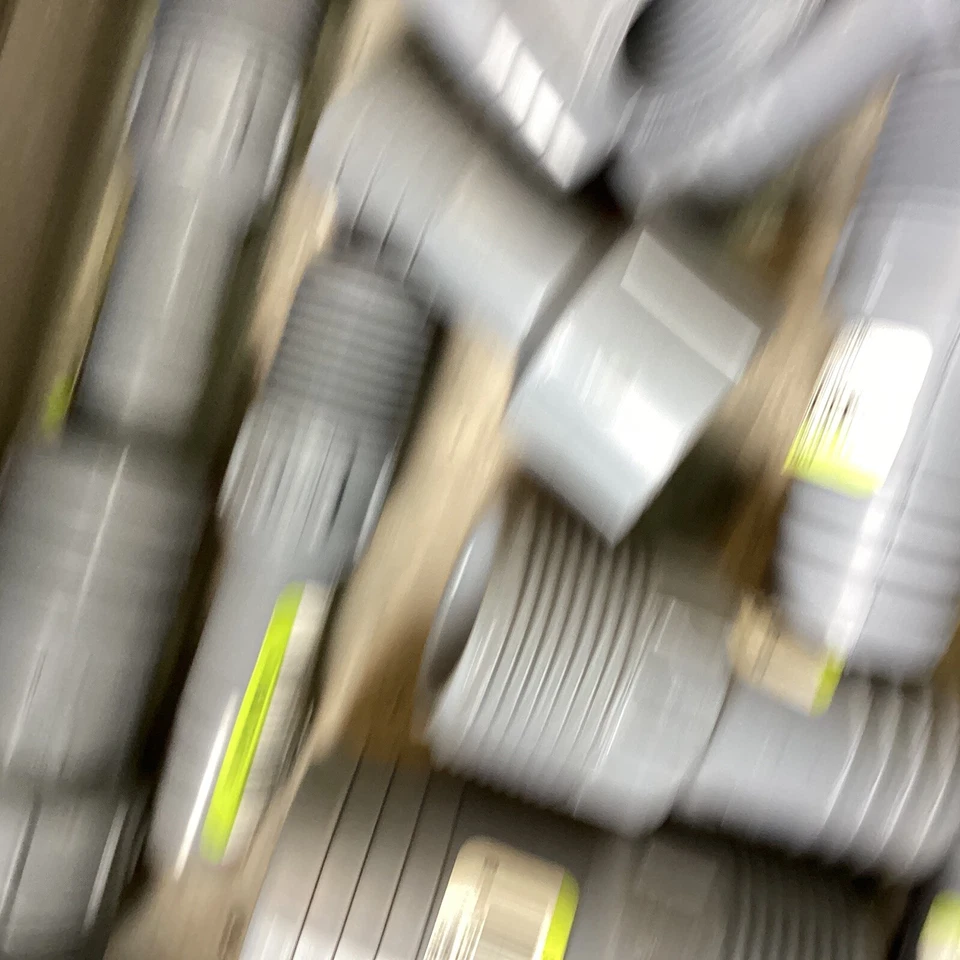 lot of 29 plastic nsf pvc 1/2” to1-1/4” thread to barb adapter fittings  - Image 2 of 4