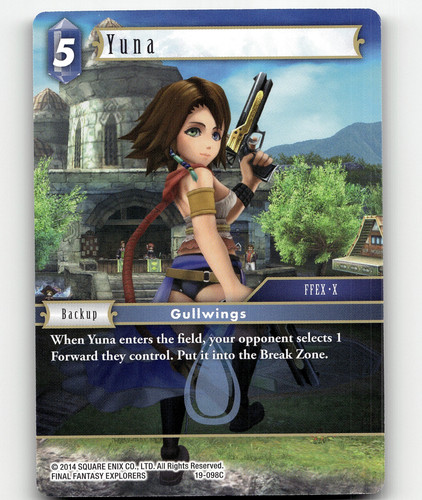 PSA 10 - FFTCG Final Fantasy TCG Cloud 19-114L Signature From