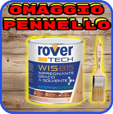 Rover Wood Protective Impregnating Stain, Dark Walnut, 5 L, Matte