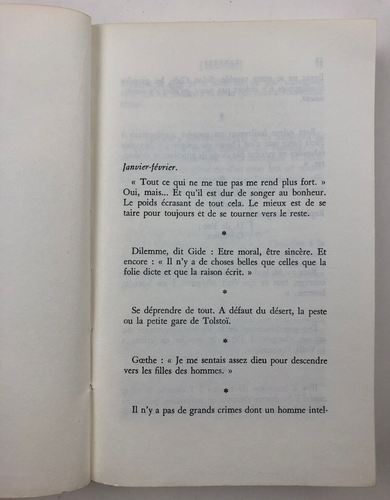 Carnets Janvier 1942 - Mars 1951 by Albert Camus French Edition 1964 Gallimard - Picture 5 of 8