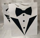  Oriental Trading Co.~ Medium Size~"White Tuxedo" Gift Bags 11-Pack