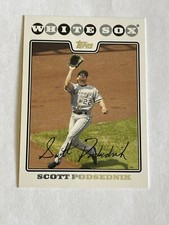 2008 TOPPS SCOTT PODSEDNIK #86 OUTFIELD CHICAGO WHITE SOX  BASEBALL CARD
