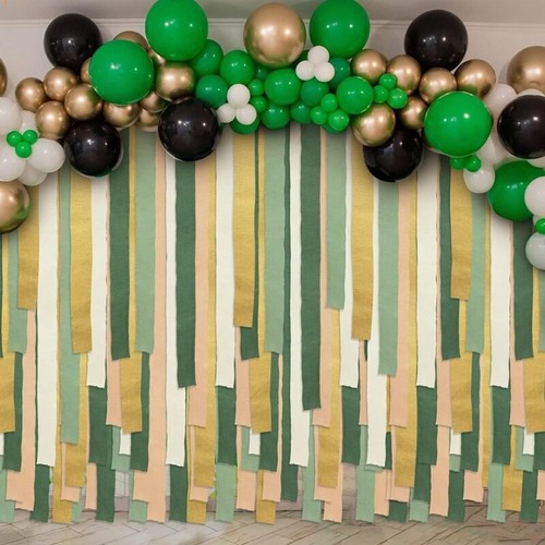 5 Rolls Crepe Paper 410ft Colored Crepe Paper for Christmas Party Decoration - Picture 4 of 8