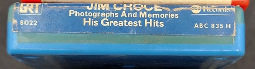 Jim Croce 8-Track Tape Photographs and Memories His Greatest Hits 1974 UNTESTED - Picture 3 of 3