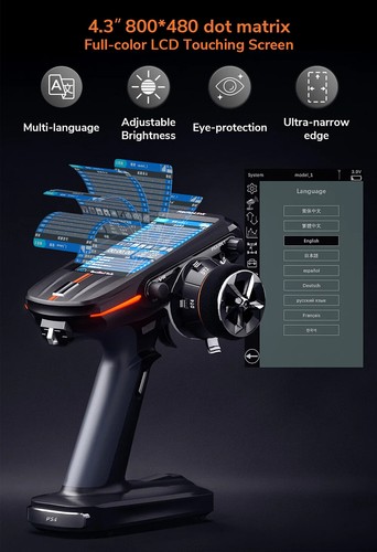 Radiolink RC8X 8CH 2.4G RC Transmitter and R8FG R4FGM Gyro Receiver Touch Screen - Picture 14 of 24