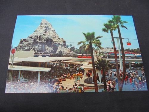 Anaheim CA Disneyland Tomorrowland Terrace c1960s Postcard