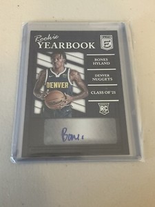 2021-22 Panini Donruss Elite - Bones Hyland - RC Rookie Yearbook Auto #RY-NHY