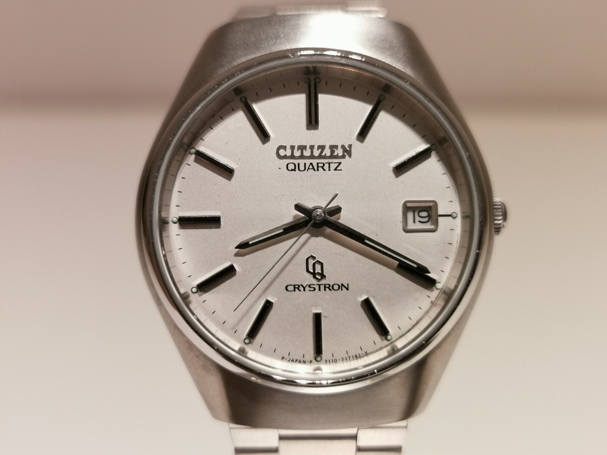 VINTAGE NICE ALL STAINLESS STEEL MEN'S JAPAN QUARTZ WATCH 