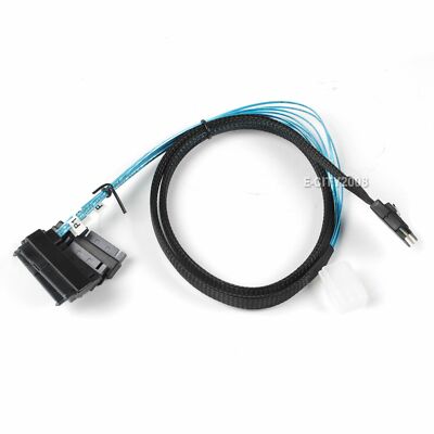 Cavo SAS per disco rigido interno Mini SAS 4i SFF-8087 da 36 pin a SAS 4x SFF-8482 da 29 pin alimentato da connettori Molex a 4 pin  7