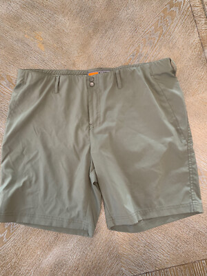 Merrell Women's Green/Brown Outdoors Hiking Shorts Sz 16 Waist 38  Inseam 8 