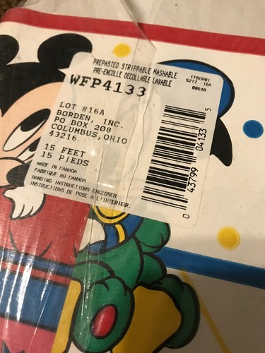 Vintage Borden Wallpaper Border Disney Babies Mickey Minnie 5 Yards WFP4133 - Picture 3 of 3