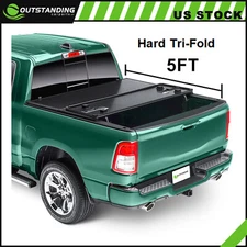 ✅Tonneau Cover Truck Bed 5 Ft For Nissan Frontier 2005-2025 Hard Tri-Fold