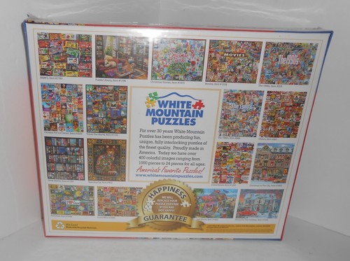 White Mountain Jigsaw Puzzle 1000 pc MOMS SHOPPING LIST - Picture 2 of 3