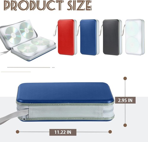 CD Case Holder 2 Pack,100 Capacity CD Case Holder Plastic Wallet Booklet Port... - Picture 3 of 7