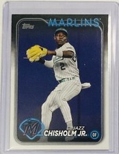 JAZZ CHISHOLM JR. 2024 TOPPS SERIES 1 #COTB-20 SP IMAGE VARIATION MIAMI MARLINS
