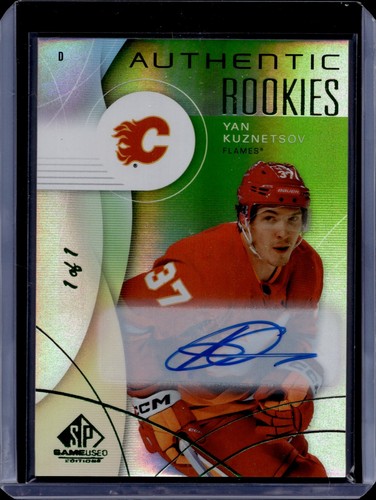 2024-25 SP Game Used Autograph Green #242 Yan Kuznetsov RC 1/1 - 第 1/2 張圖片