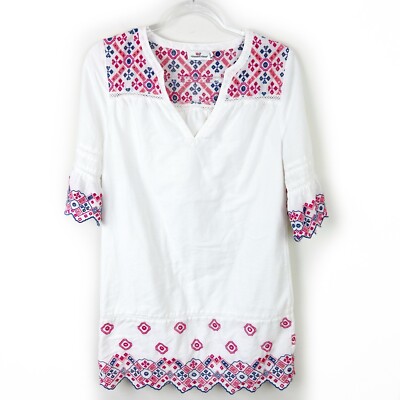 Vineyard Vines Multi Colored embroidered eyelet shift dress size: 2 | eBay Vineyard Vines Multi Colored embroidered eyelet shift dress size: 2 | eBay