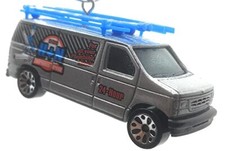 Christmas Ornament for Ford Panel Van Silver