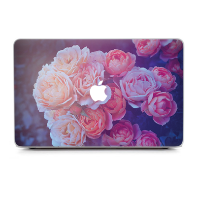 Skin Pour MacBook Air 11" – Motif Crânes Et Roses – Noir Et Blanc – Neuf
